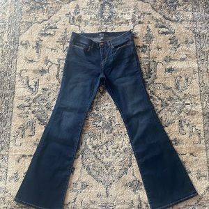 New York and Company Soho Flare Jeans Size 8 Dark Wash Medium/High Rise NWOT